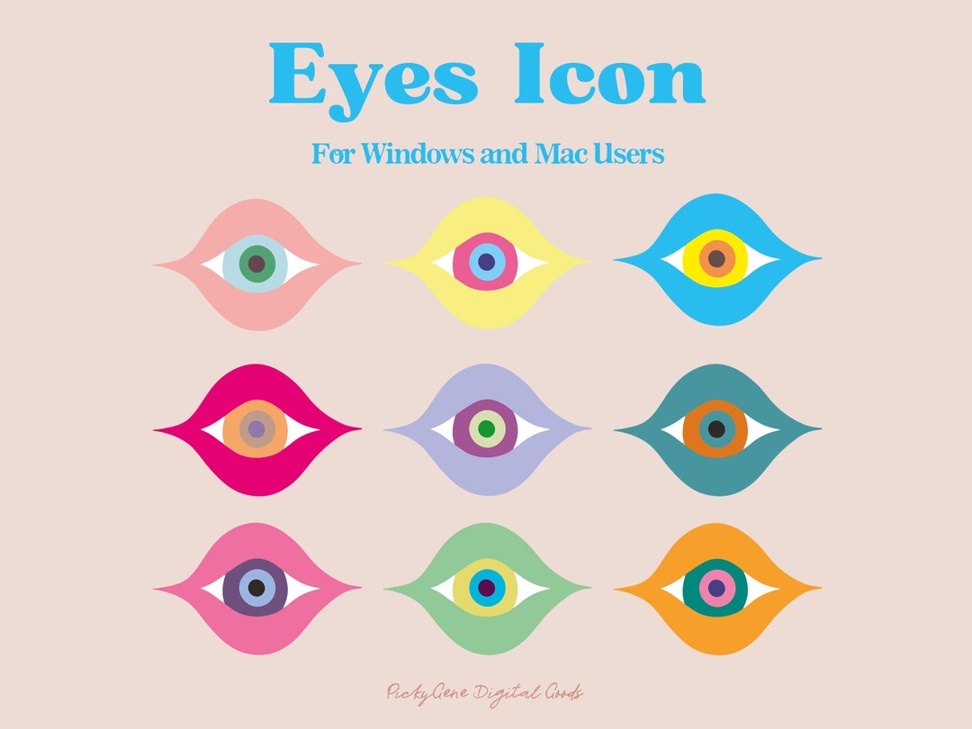 EYES DESKTOP ICON _ Folder Icons, Mac Icon, Windows Icon, Desktop ...