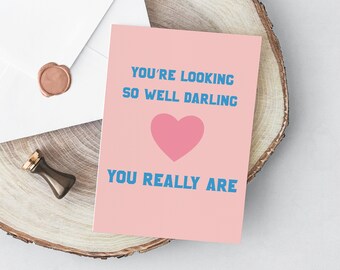 Movie Quote Card _ PRINTABLE | Heart Card, Valentines day card, Funny card, Cute Anniversary card, Birthday card, Lovely Card, For him
