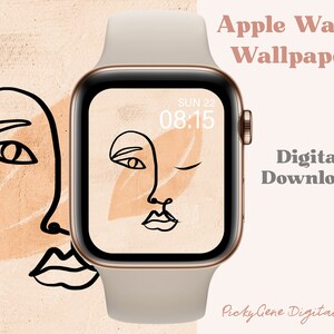 One Line Art | Apple Watch Wallpaper, Smart Watch, Apple Watch face, Fitbit Face, Apple Watch Background, Fitbit Background