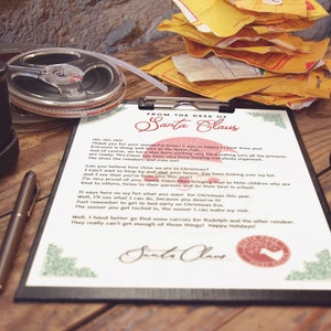 Printable From Santa _ North Pole Letter, Santa Claus Letter, Santa ...