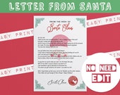 Printable from Santa _ North Pole Letter, Santa Claus Letter, Santa Letters for children, Desk Of Santa, Digital Download, Santa Stationary