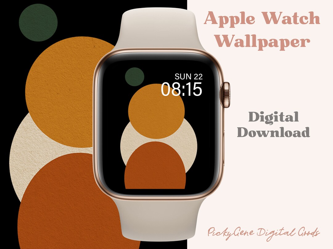 Boho Abstract Art Apple Watch Wallpaper, Smart Watch, Apple Watch Face