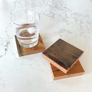 Reclaimed Wood Coasters (individual)