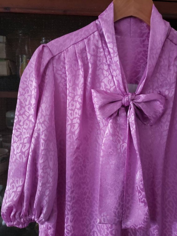 60's lilac leopard dress