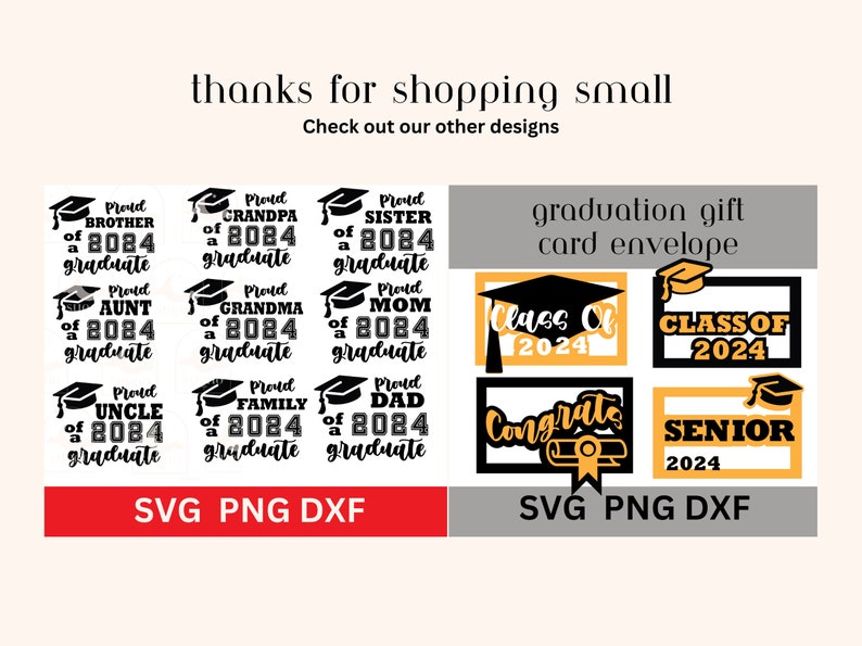 Class of 2024 SVG Bundle Graduation Cap, Senior Year, Cricut Cut File ...