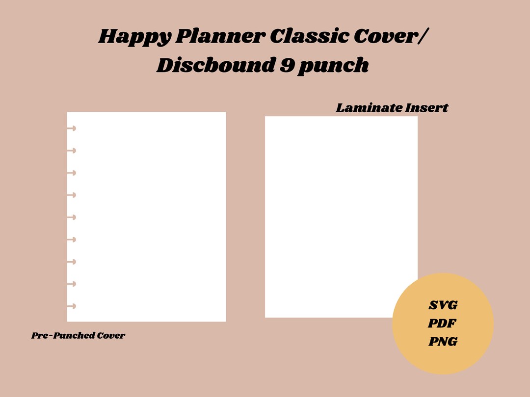 Happy Planner Cover/discbound Planner Cover/svg,pdf/ Planner Cutting