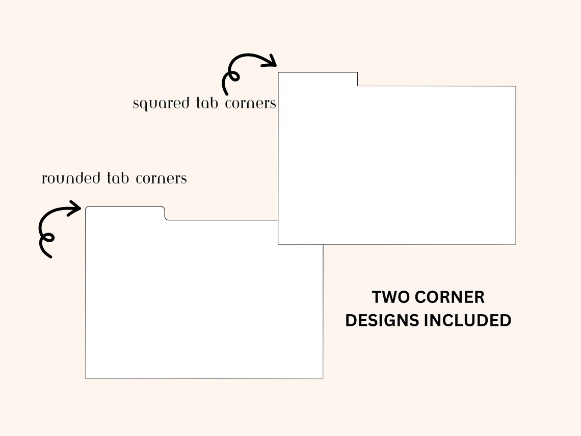 4 X 6 Index Card Divider Template, Index Card Tab SVG, Recipe Card