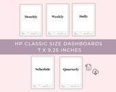 Happy Planner Printable Dashboard, Monthly, Weekly, Daily, Quarterly Dividers, Fillable planner printable, HP Classic Insert