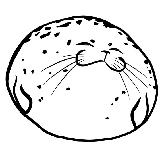 Download Holographic Chonky Seal Sticker Etsy