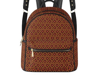 Shining Backpack PU Leather,Horror Movie Inspired Gothic Punk Rocker Backpack,School Backpack,Travel Bag,Killer Bag,Witch Bag,Emo Backpack