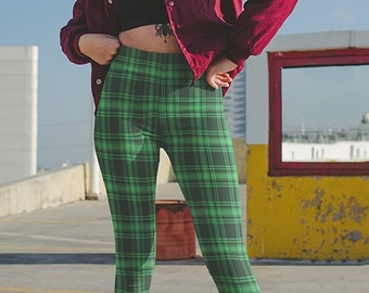 Green Plaid Pants - Etsy Australia