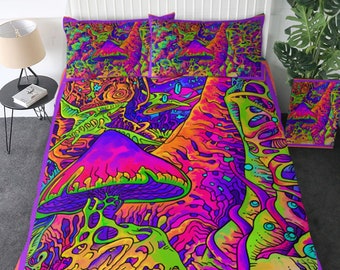 Psychedelic Bedding Etsy