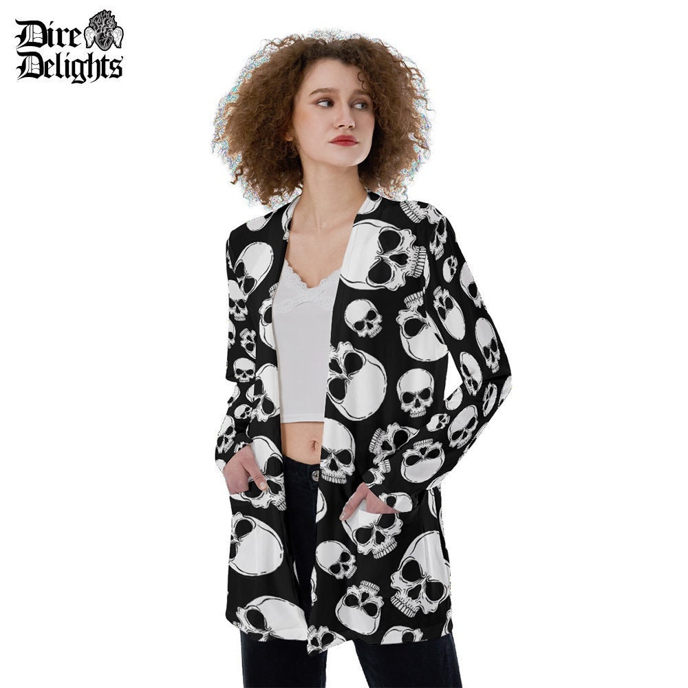 Skull Cardigan - Etsy