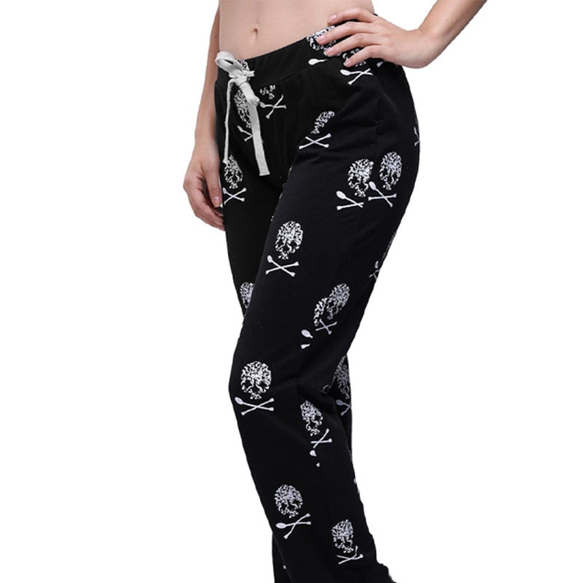 Goth Skull Pajamas Pants Skelleton Punk Rock Pajamas Dark | Etsy