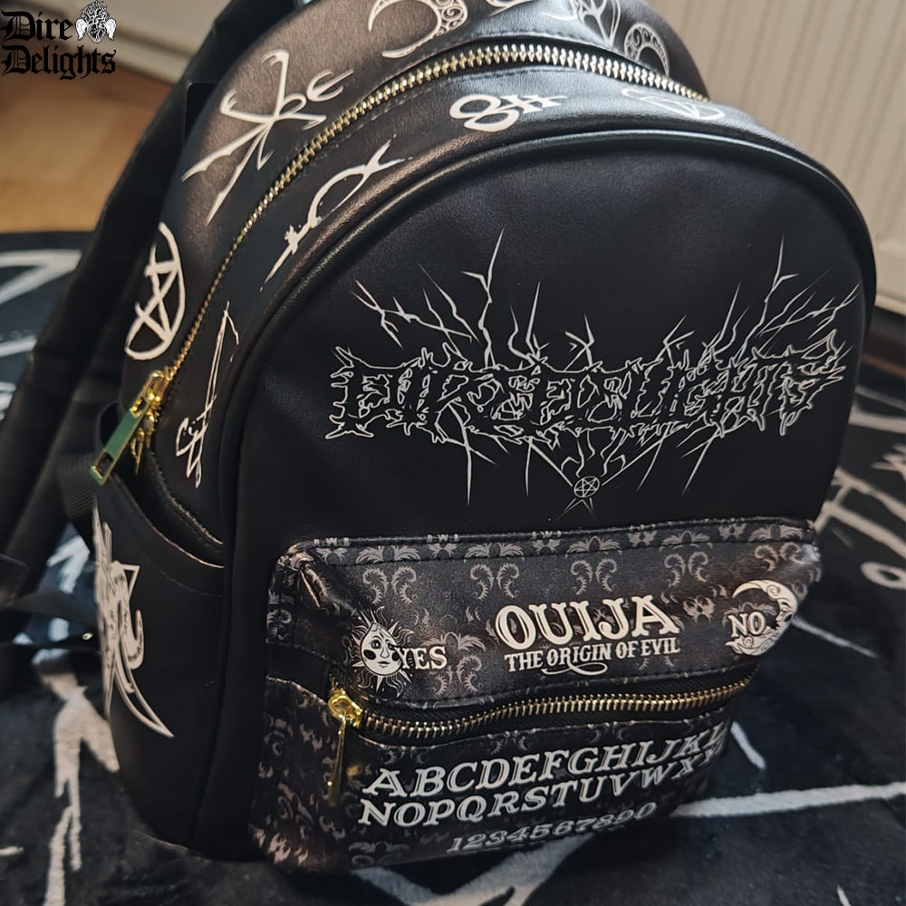 Gothic Backpack PU Leather, Ouija Gothic Punk Rocker  display picture 2