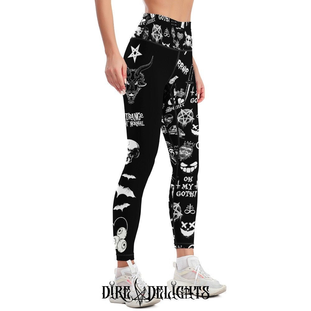 Women Leggings Fashion 3d Digital Printing Christmas Leggings Funny Sexy  Printed Elastic Christmas Skinny Leggings Gothic