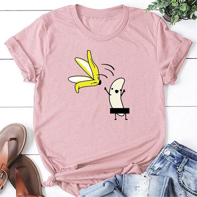 censored banana t shirt