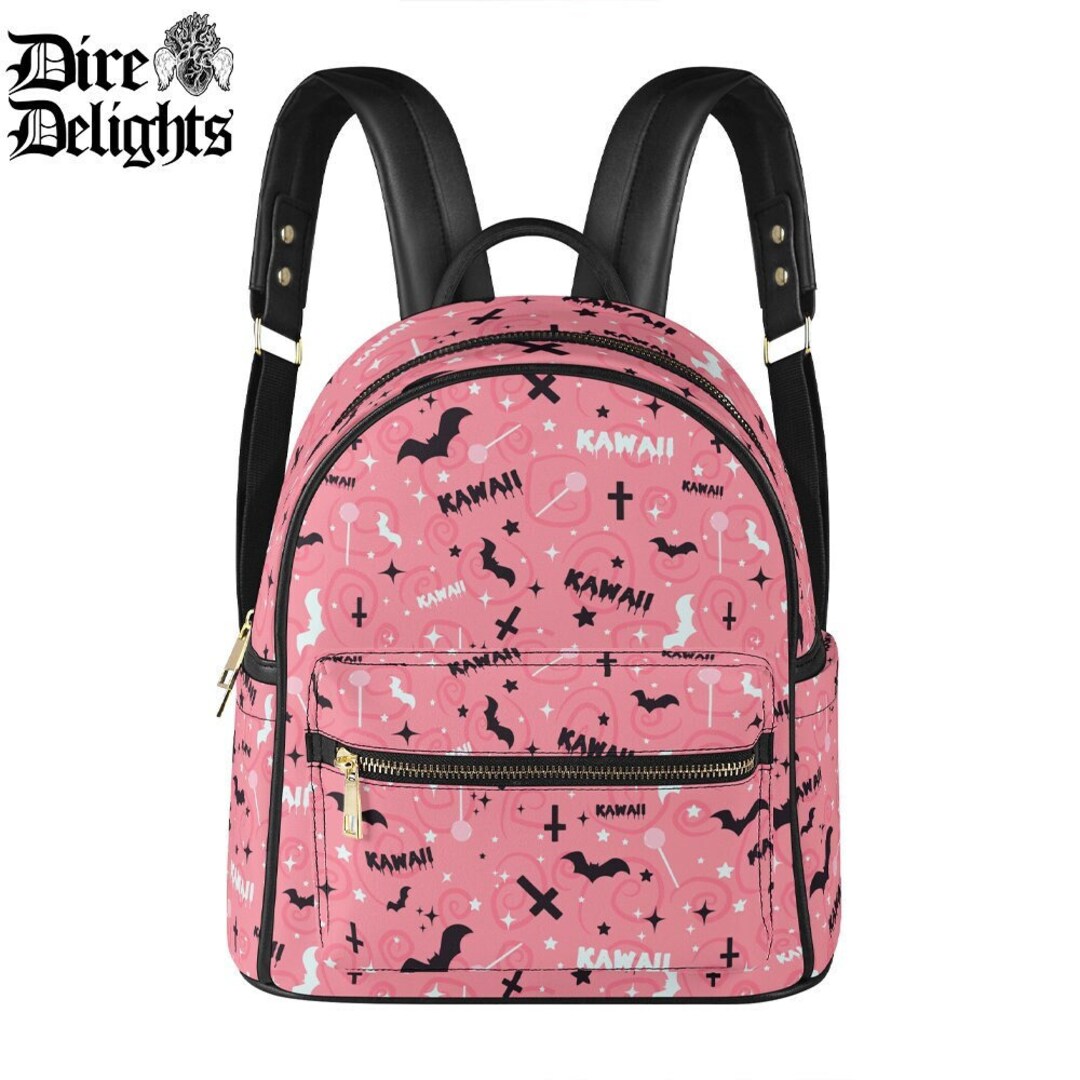 Cute Goth Backpack / Middle Finger Backpack / Gift For Naughty Girls / Grunge Style
