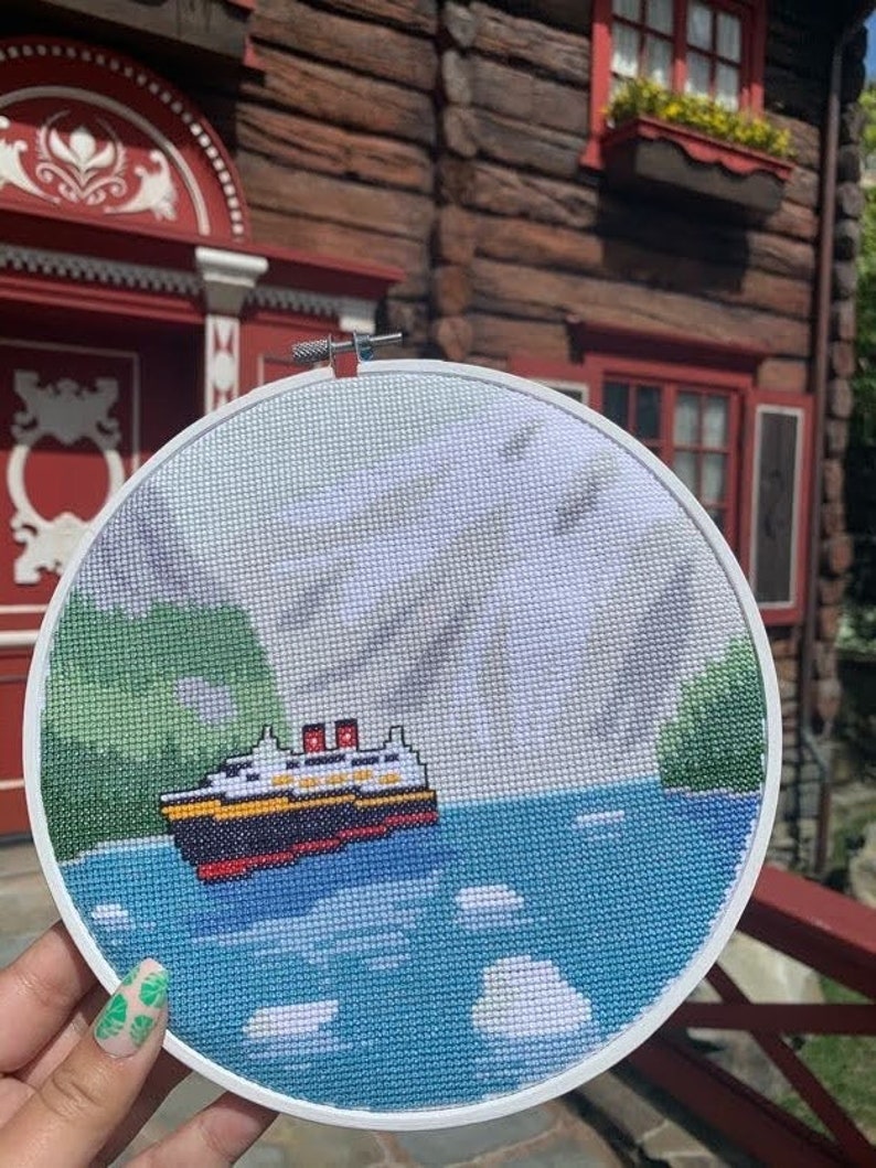 Alaska Cruise Sailing Cross Stitch Pattern PDF Download Etsy