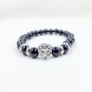 Lion Charm Bracelet for Men and Women, Symbolic gift for him Jewelry, Leo Birthday Gift, men’s bracelet