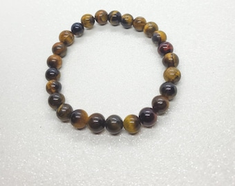 Natural Tiger Eye Bracelet, Men Bracelet, Women Bracelet, Healing Jewelry, Anxiety Bracelet,  Protection Bracelet, gift for her, bracelet