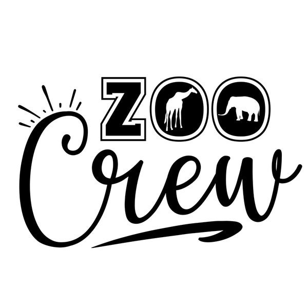 Zoo Crew svg, Teacher Shirt svg Squad svg, Zoo animal svg, Zoo trip svg, Mom Crew svg dxf png cricut cut file printable, svg digital