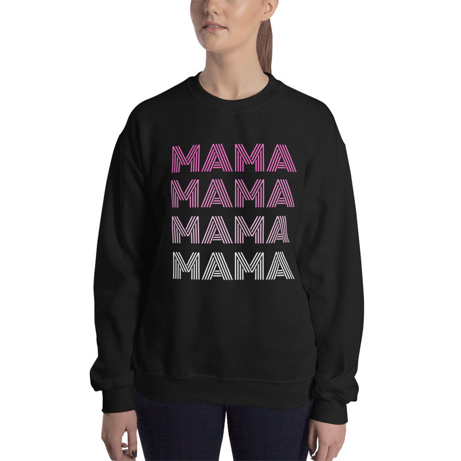 Mama Sweatshirt Mama Crewneck Mama Sweater Mothers Day Etsy