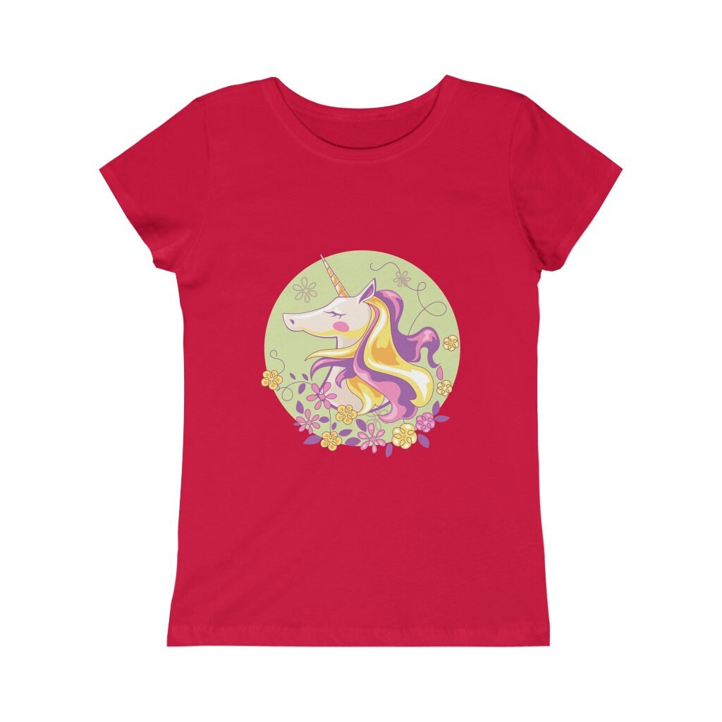 Unicorn 1 Girls Princess Tee Girls Unicorn Shirt Unicorn Etsy UK