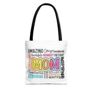 Mom Life Tote Bag - Mom Appreciation, Perfect Gift for Mothers Day, Birthdays, Busy Moms, Shopping, or Everyday Use, Inspirational Design