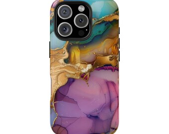 Artistic Tough Phone Case - Stylish Phone Protection, Gift for Her, Geode Phone Cover,  Phone Accessories, Unique Design