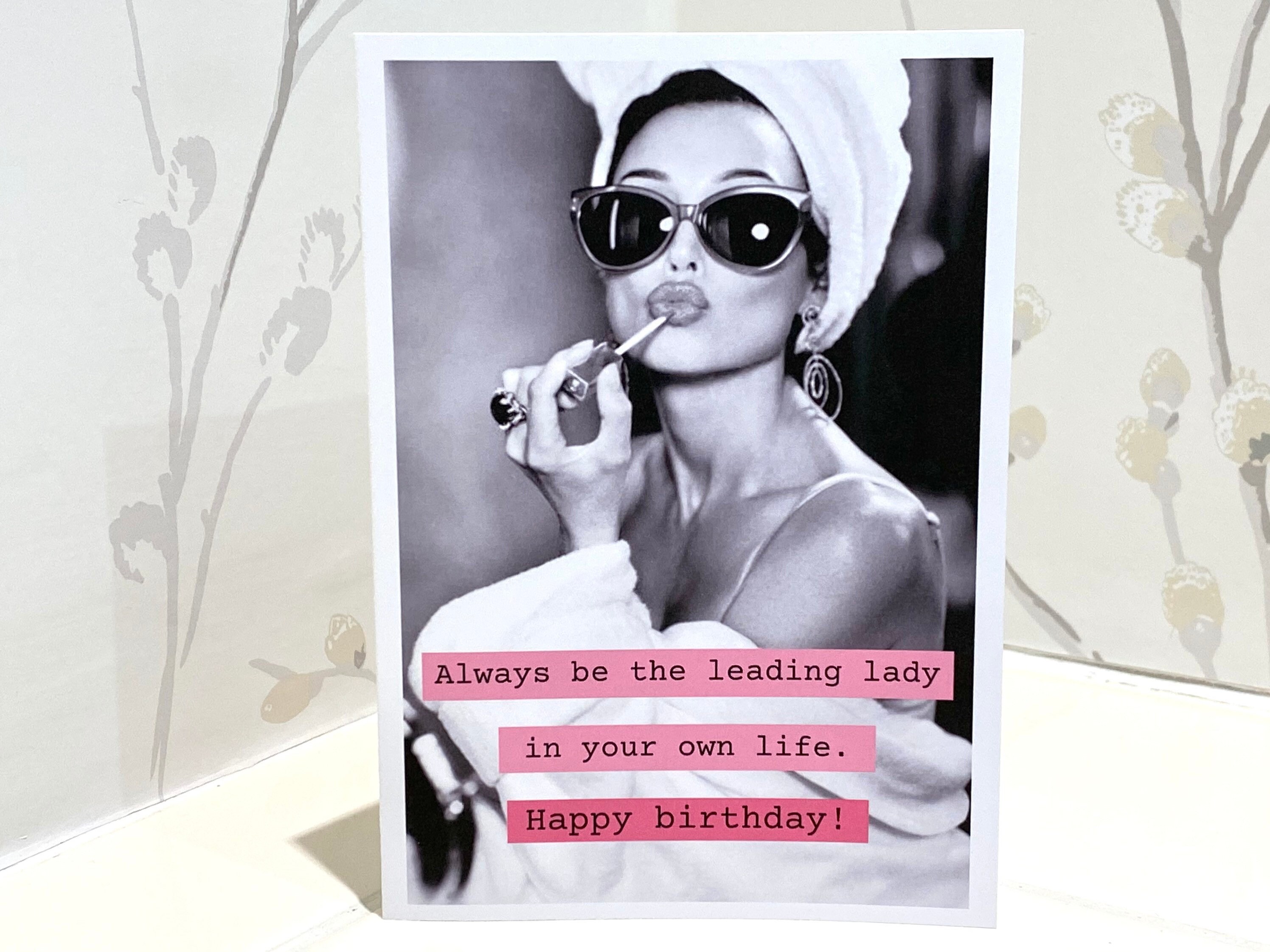 Glamouröse Geburtstagskarte Geburtstagskarte für Sie Vintage | Etsy