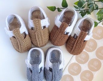 Baby crochet shoes|Baby crochet sandals| new baby gift|Hand made booties|unisex gift|pregnancy gift|baby shower gift|newborn gift