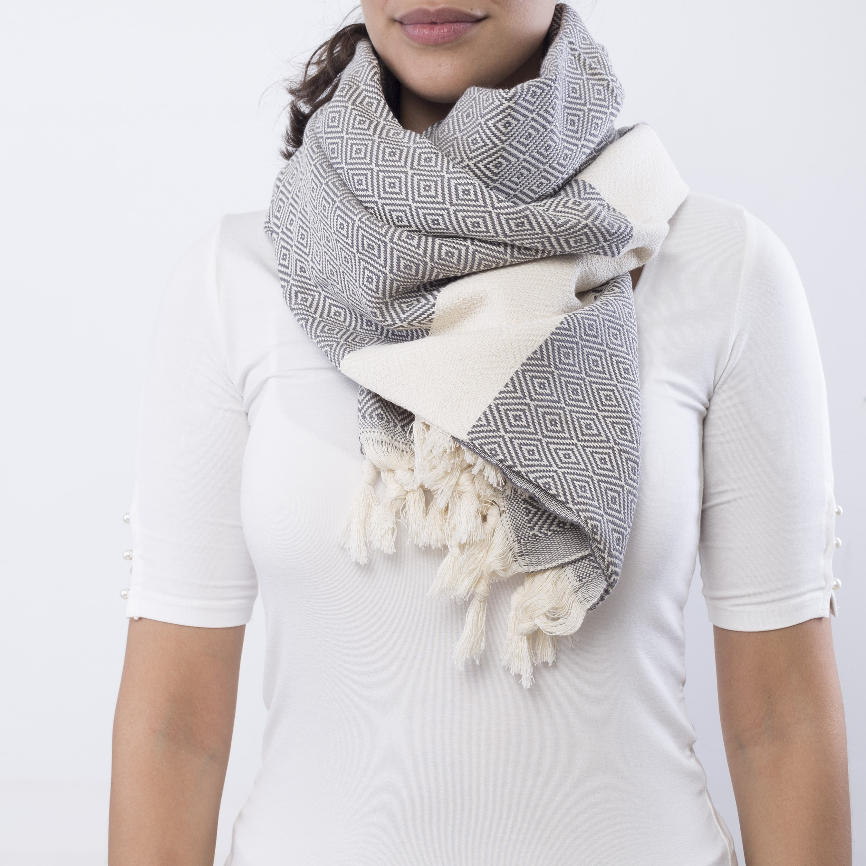 100 Cotton Scarf for Women and Men Autumn Winter Warm Shawl Etsy