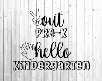Bye Kindergarten Svg Etsy