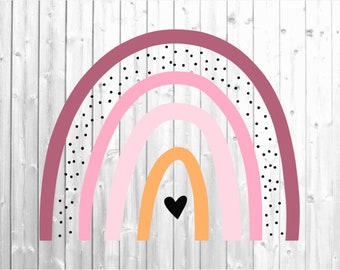 Download Rainbow Heart Svg Etsy