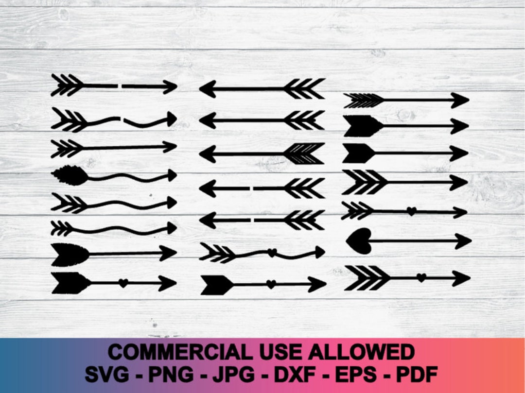 Flecha svg, paquete de flechas svg, flecha dividida svg, flecha con ...