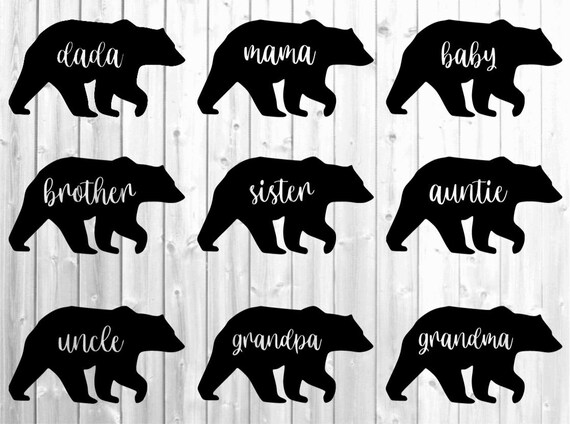 Download Bear Svg Svg for Family Matching Family Svg Family Shirts | Etsy