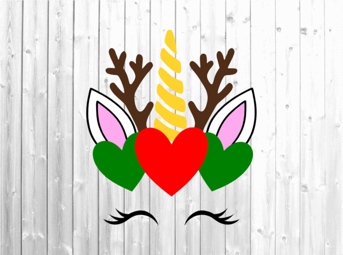 Christmas Unicorn Svg Unicorn Svg Reindeer Unicorn Svg | Etsy