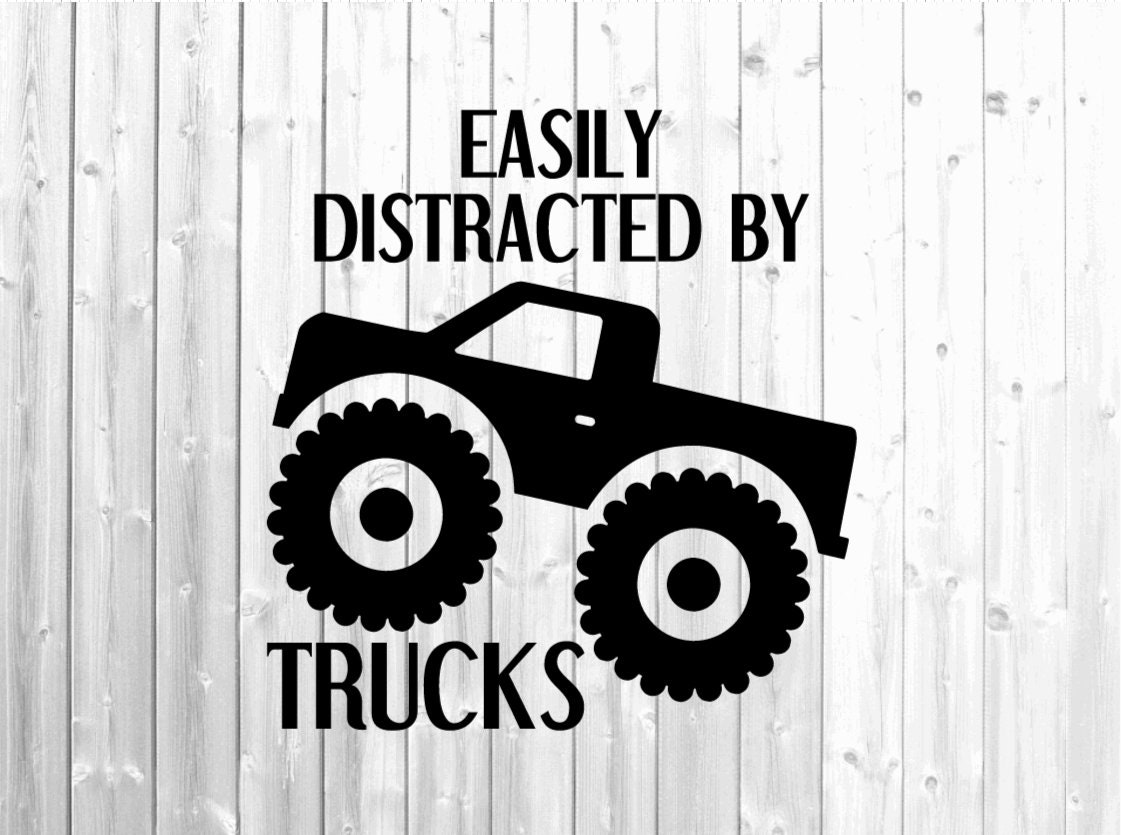 Download Easily Distracted by Trucks Svg Toddler Boy Svg Boy Shirt ...