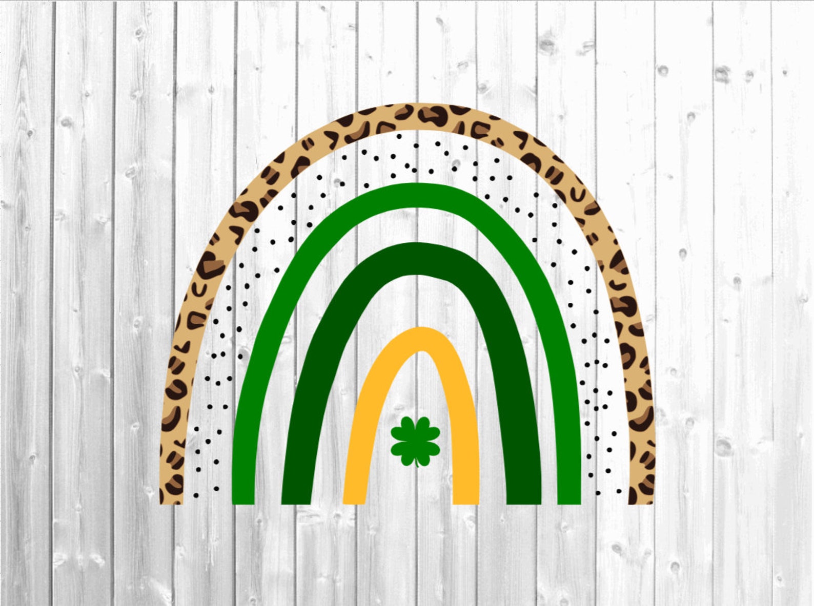 Download St Patrick's Day Rainbow Svg Leopard Rainbow Svg St | Etsy