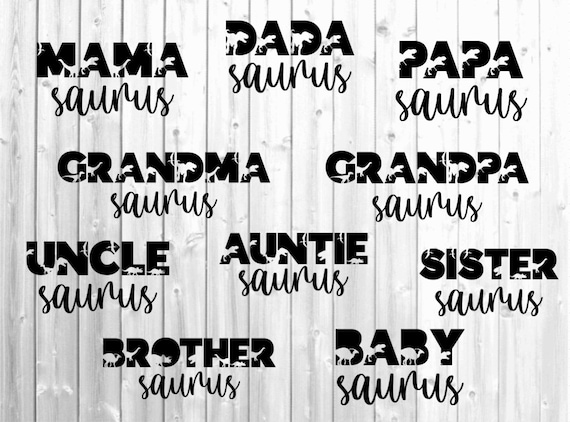 Mama Saurus Svg Matching Family Svg Mamasaurus Svg Dinosaur Etsy