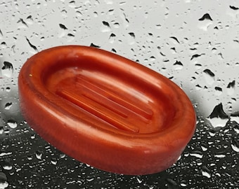 Handmade Bronze Resin Soap Dish: Colorful Bathroom Decor