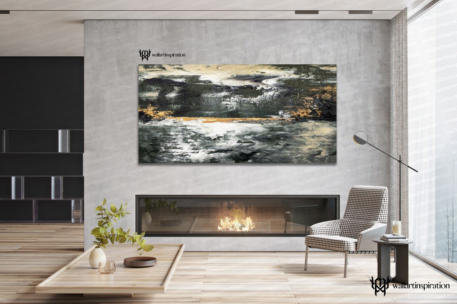 Large Wall Art Abstract Art Deco Original Paintings On Etsy