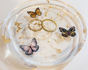 jewellery /& trinkets BUTTERFLY DISH Handmade ceramic dish for rings