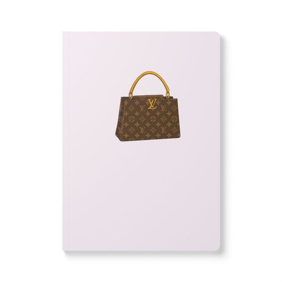 Vuitton Notebook Journal Soft Cover Writing Journal Lined Journal Cute Notebook Designer Bag Boss Babe Boss Lady Vuitton Etsy