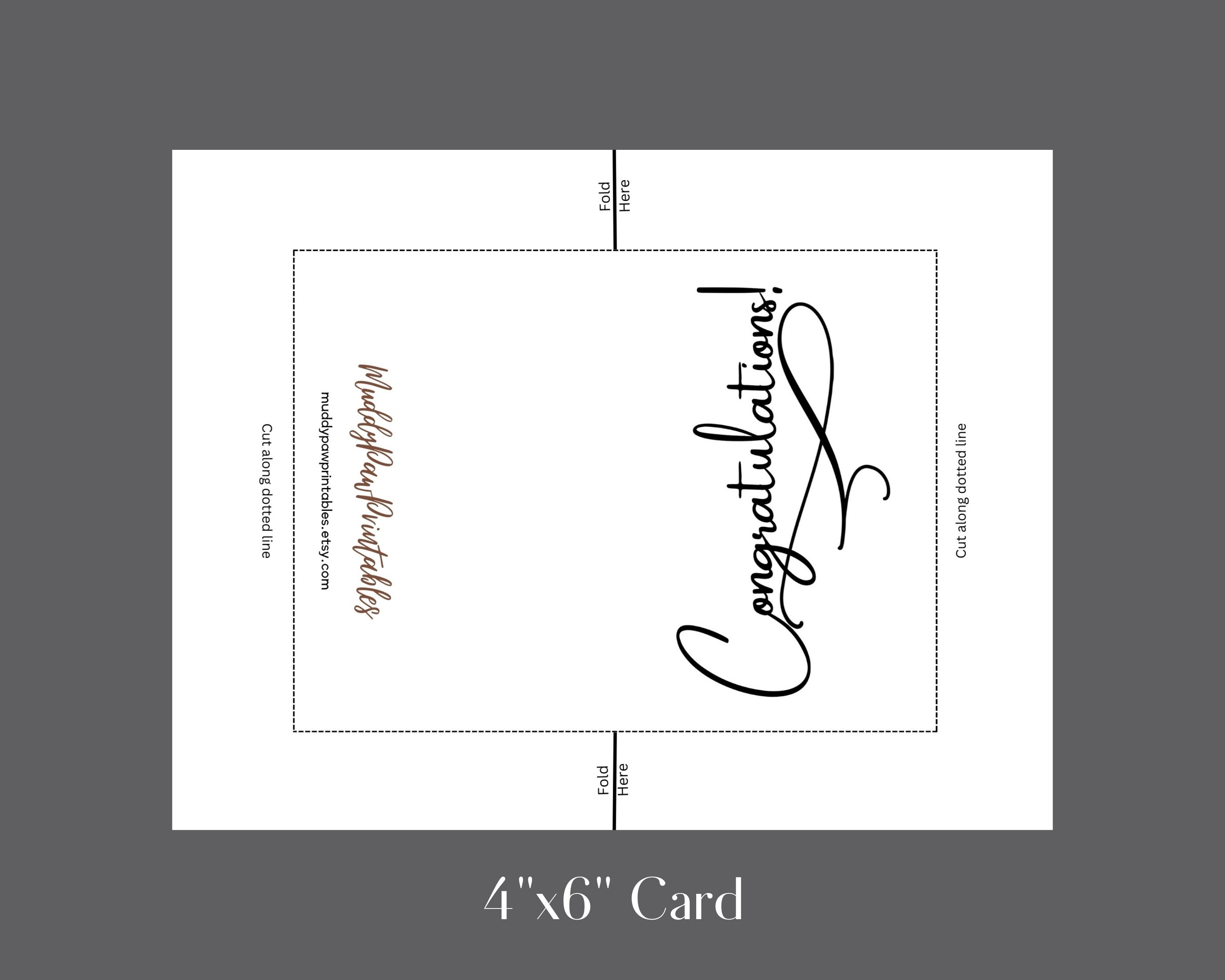 Downloadable Greeting Card Instant Digital Download Printable Blank ...