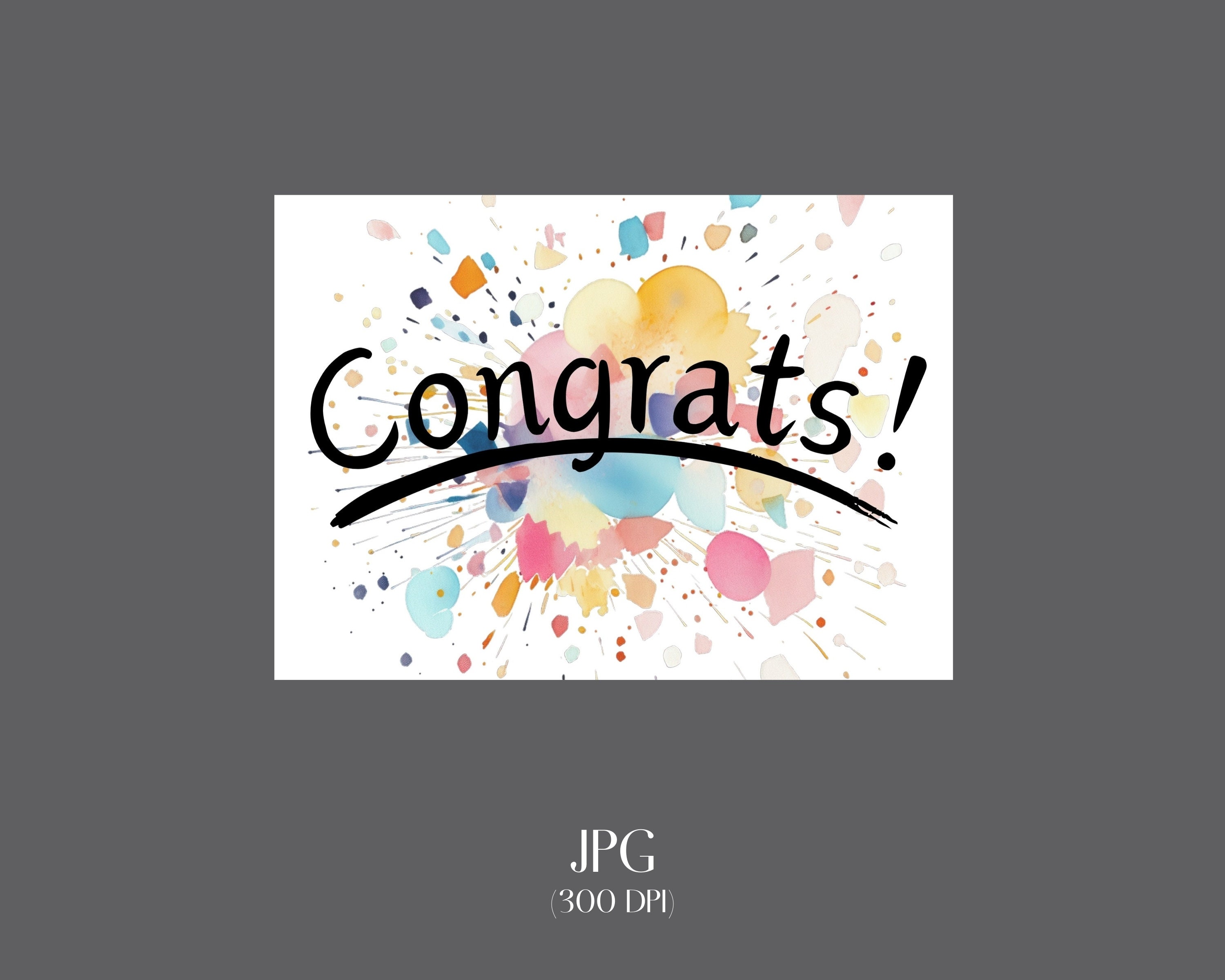 Downloadable Greeting Card Instant Digital Download Printable Blank ...