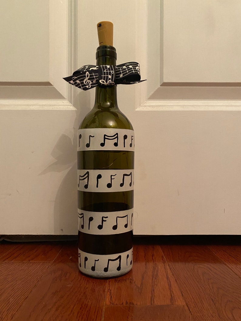 Musical Note Wine Bottle Light
