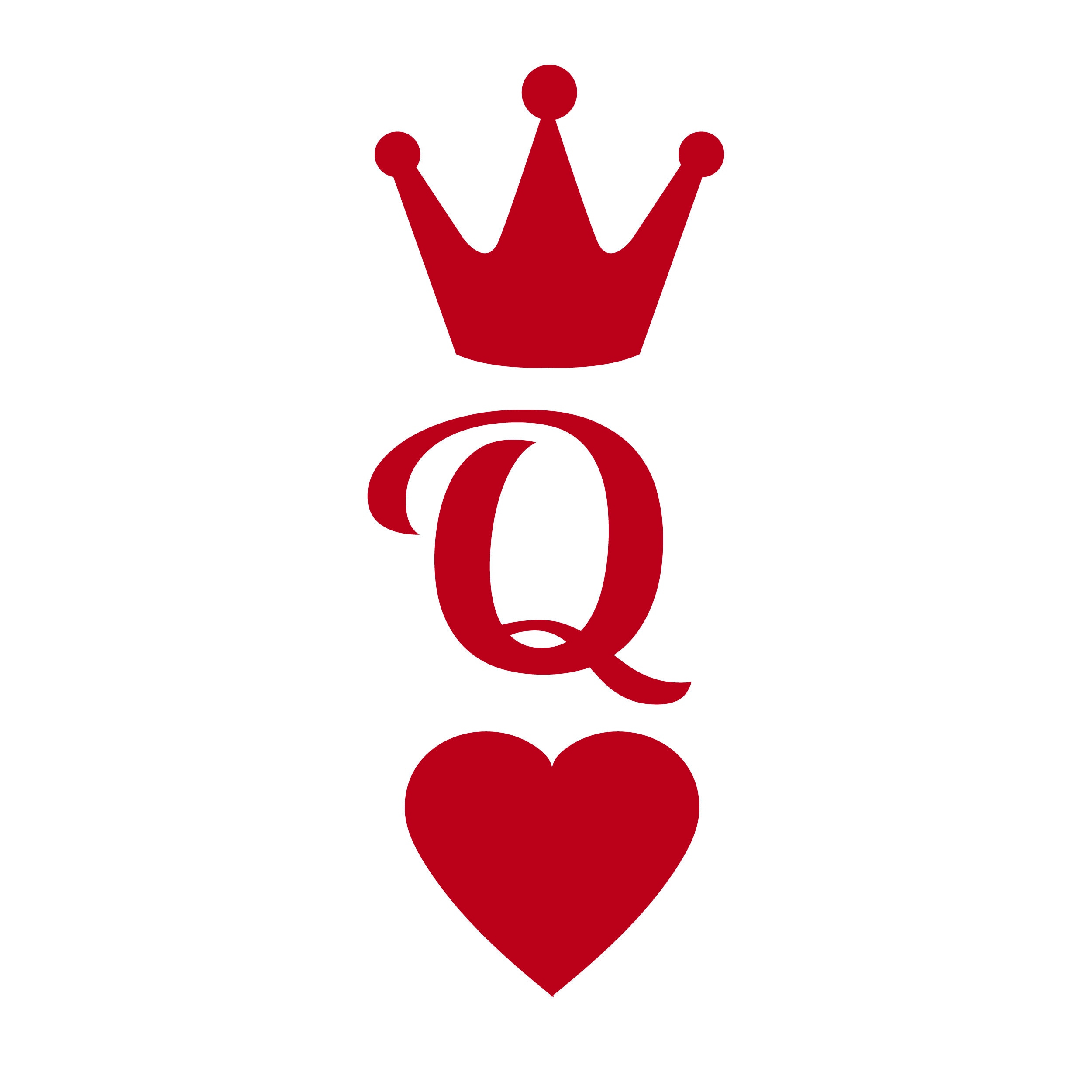 Queen Of Hearts Svg Crown Svg Queen Svg Playing Cards Eps Etsy | My XXX ...