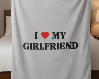 Manta "Amo a mi novia", regalo de San Valentín para novia, manta acogedora y romántica.